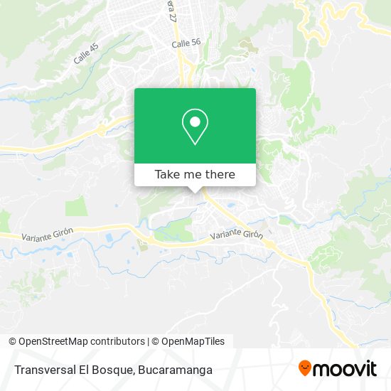 Transversal El Bosque map