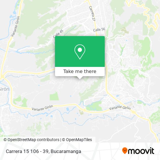 Mapa de Carrera 15 106 - 39