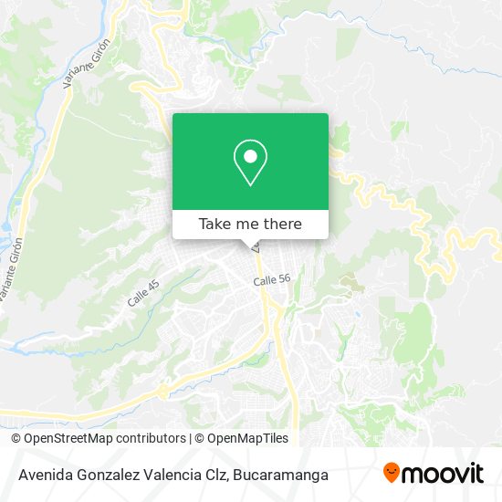 Avenida Gonzalez Valencia Clz map