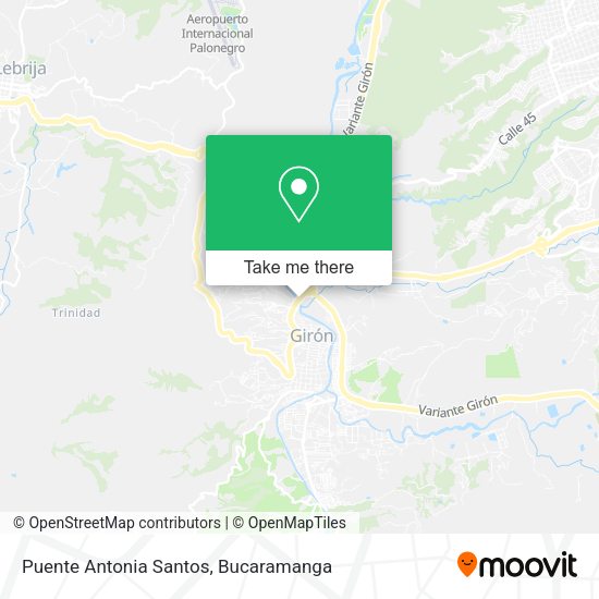 Puente Antonia Santos map