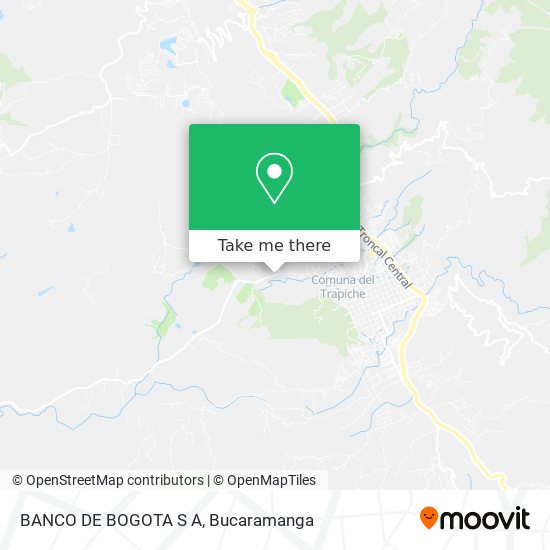 BANCO DE BOGOTA S A map