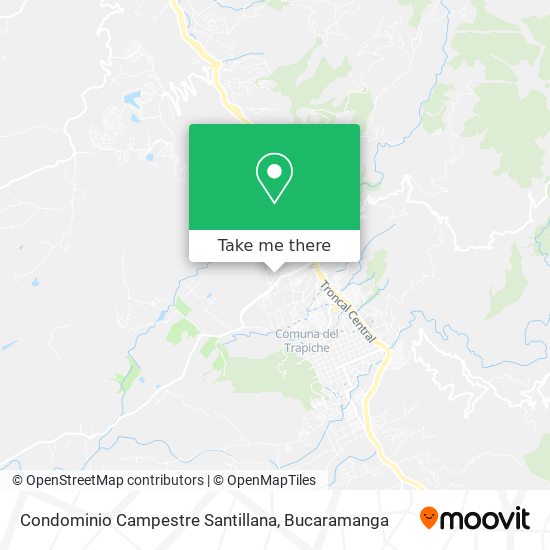 Mapa de Condominio Campestre Santillana