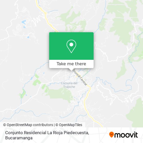 Mapa de Conjunto Residencial La Rioja Piedecuesta