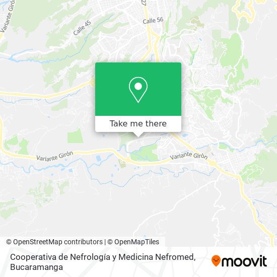 Mapa de Cooperativa de Nefrología y Medicina Nefromed