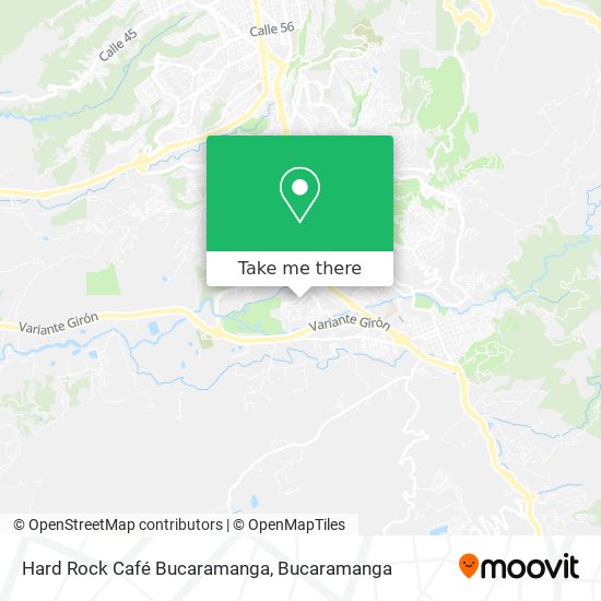 Mapa de Hard Rock Café Bucaramanga