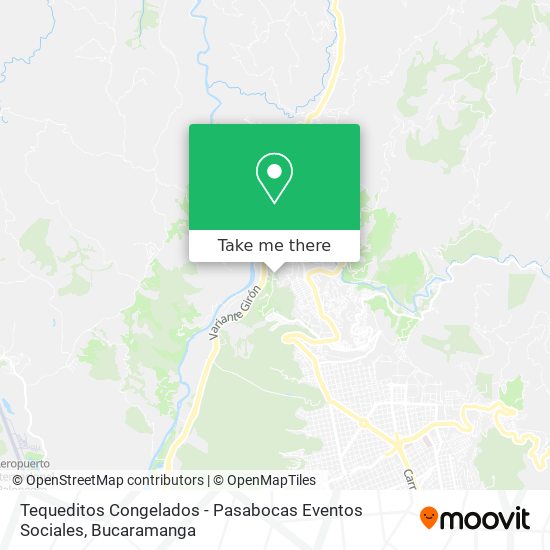 Mapa de Tequeditos Congelados - Pasabocas Eventos Sociales