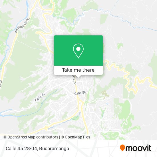 Mapa de Calle 45 28-04