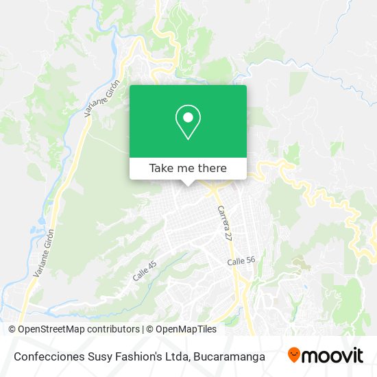 Mapa de Confecciones Susy Fashion's Ltda