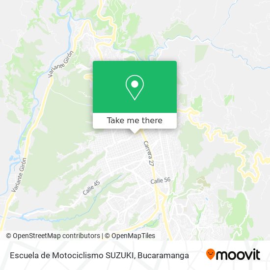 Mapa de Escuela de Motociclismo SUZUKI