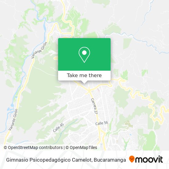 Gimnasio Psicopedagógico Camelot map