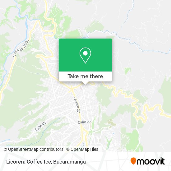 Licorera Coffee Ice map