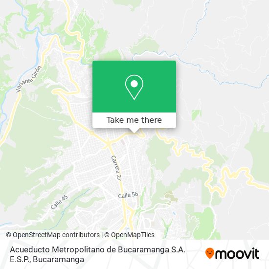 Acueducto Metropolitano de Bucaramanga S.A. E.S.P. map