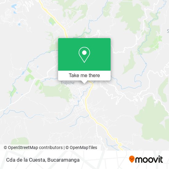 Mapa de Cda de la Cuesta