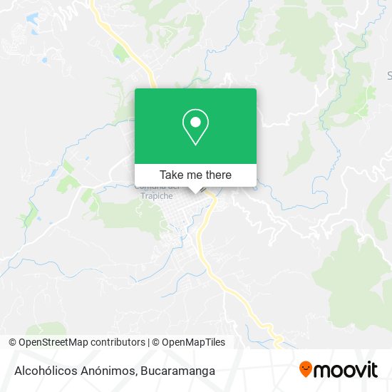 Alcohólicos Anónimos map