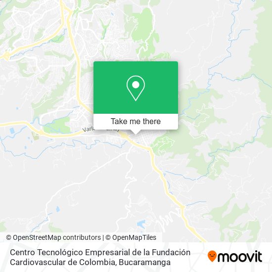 Centro Tecnológico Empresarial de la Fundación Cardiovascular de Colombia map