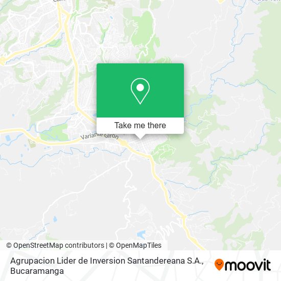 Agrupacion Lider de Inversion Santandereana S.A. map