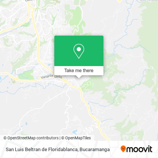 Mapa de San Luis Beltran de Floridablanca