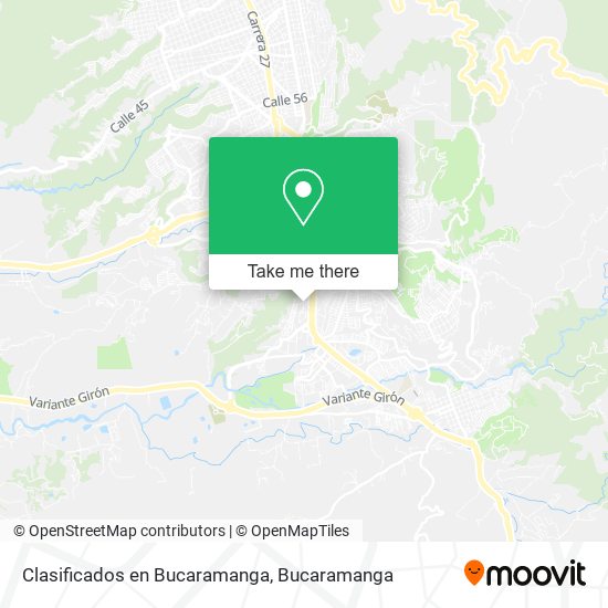 Clasificados en Bucaramanga map