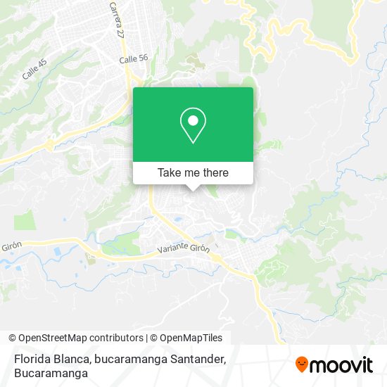 Mapa de Florida Blanca, bucaramanga Santander