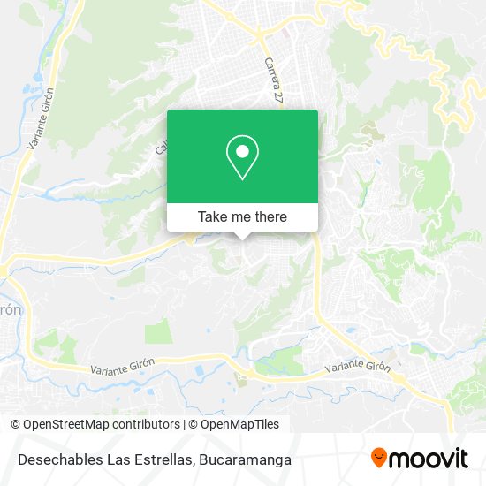 Desechables Las Estrellas map