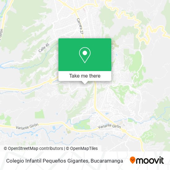 Mapa de Colegio Infantil Pequeños Gigantes