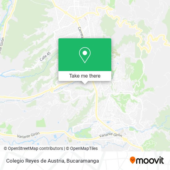 Colegio Reyes de Austria map