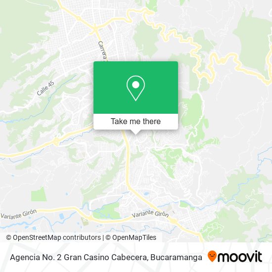 Agencia No. 2 Gran Casino Cabecera map