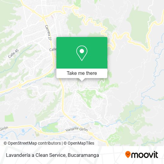 Lavandería a Clean Service map