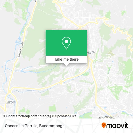 Oscar's La Parrilla map