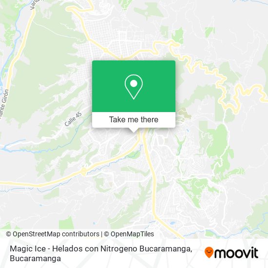 Magic Ice - Helados con Nitrogeno Bucaramanga map