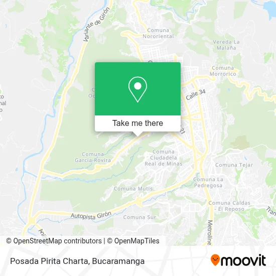 Posada Pirita Charta map