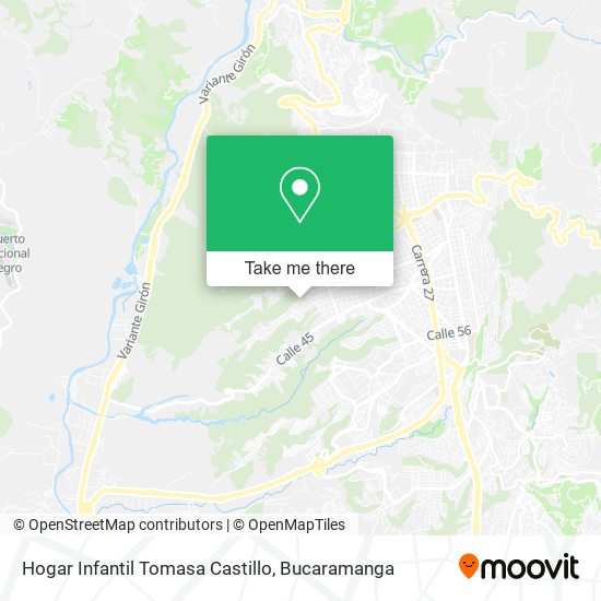 Mapa de Hogar Infantil Tomasa Castillo