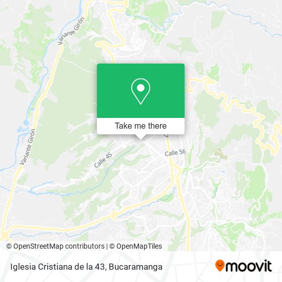 Mapa de Iglesia Cristiana de la 43