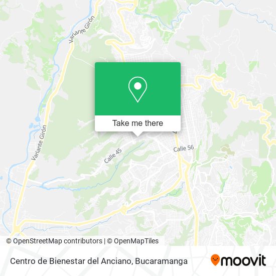 Mapa de Centro de Bienestar del Anciano