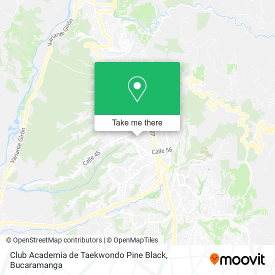 Mapa de Club Academia de Taekwondo Pine Black