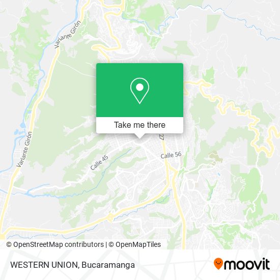 WESTERN UNION map