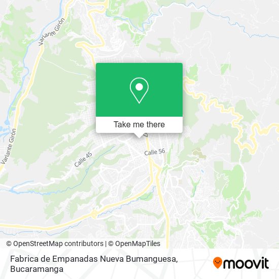 Mapa de Fabrica de Empanadas Nueva Bumanguesa