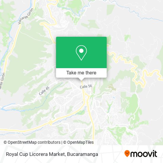 Royal Cup Licorera Market map