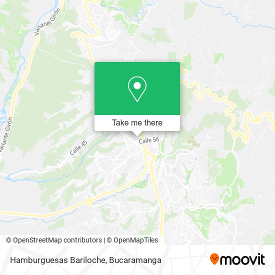 Hamburguesas Bariloche map