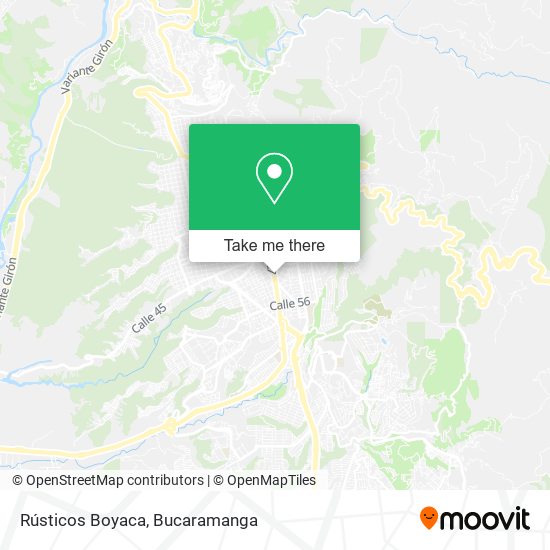 Rústicos Boyaca map