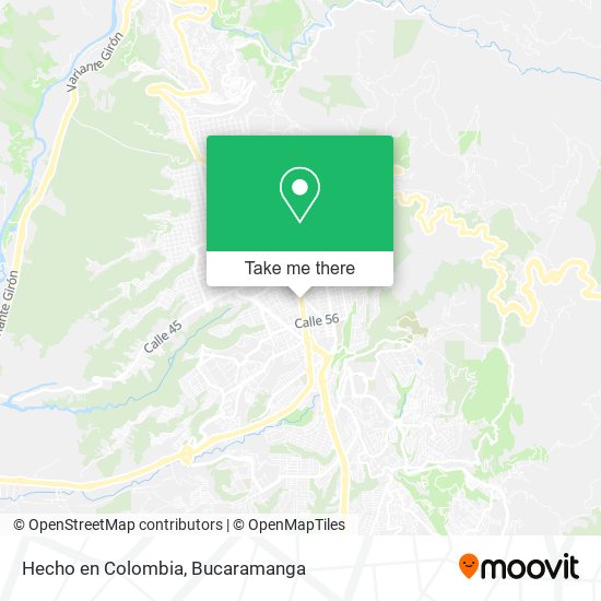 Hecho en Colombia map