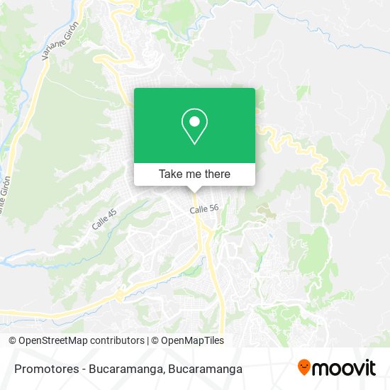 Promotores - Bucaramanga map