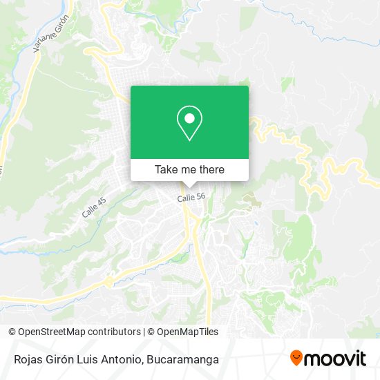 Rojas Girón Luis Antonio map