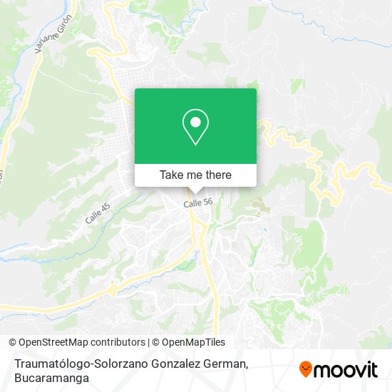 Traumatólogo-Solorzano Gonzalez German map