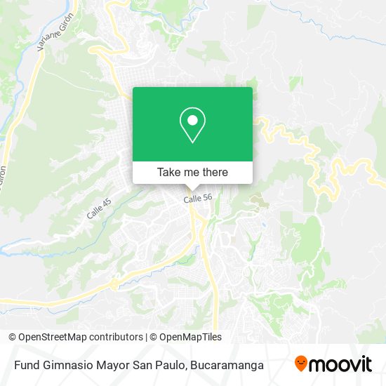 Fund Gimnasio Mayor San Paulo map