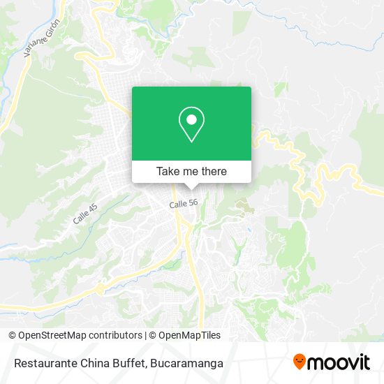 Mapa de Restaurante China Buffet