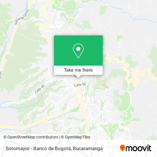 Sotomayor - Banco de Bogotá map