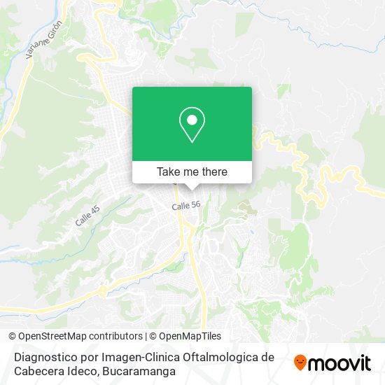 Mapa de Diagnostico por Imagen-Clinica Oftalmologica de Cabecera Ideco