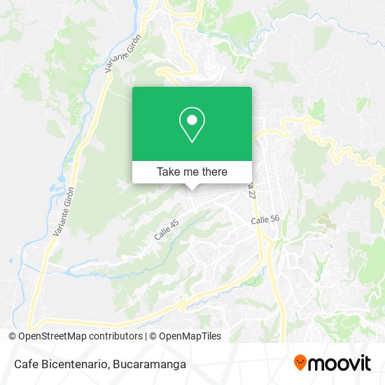 Cafe Bicentenario map