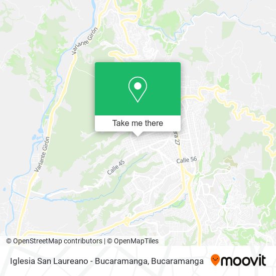 Iglesia San Laureano - Bucaramanga map